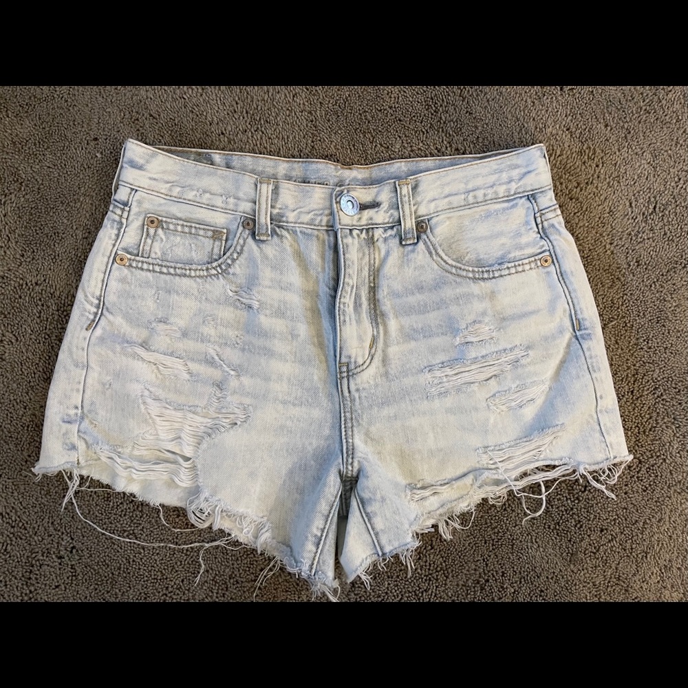 American Eagle Hi-Rise festival midi shorts
